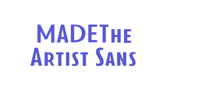 MADEThe Artist Sans Font Download