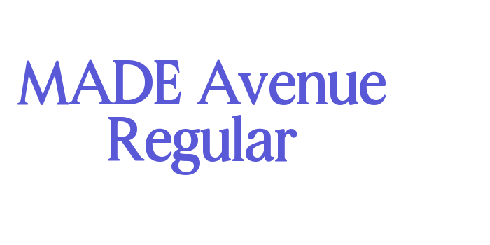 MADE Avenue Regular Font Download