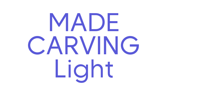 MADE CARVING Light Font Download