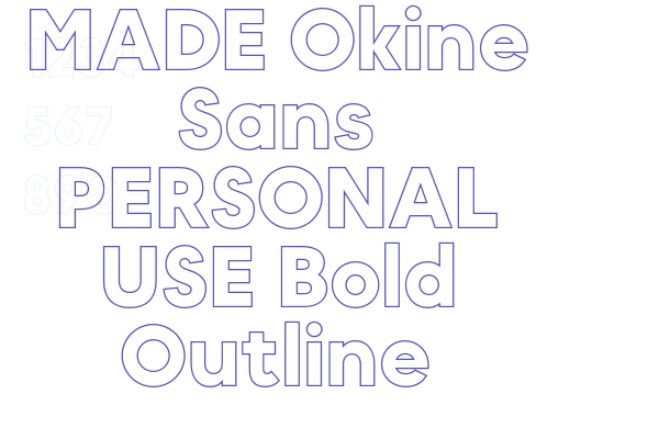 MADE Okine Sans PERSONAL USE Bold Outline