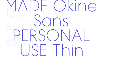 MADE Okine Sans PERSONAL USE Thin-font-download