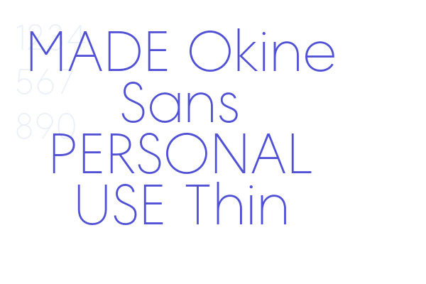 MADE Okine Sans PERSONAL USE Thin