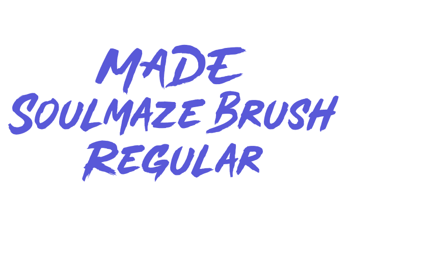 MADE Soulmaze Brush Regular Font Download