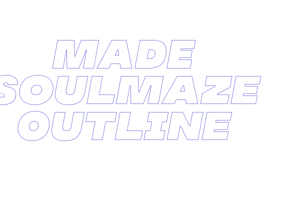 MADE Soulmaze Outline Font