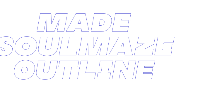 MADE Soulmaze Outline Font Download