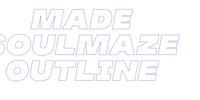 MADE Soulmaze Outline Font