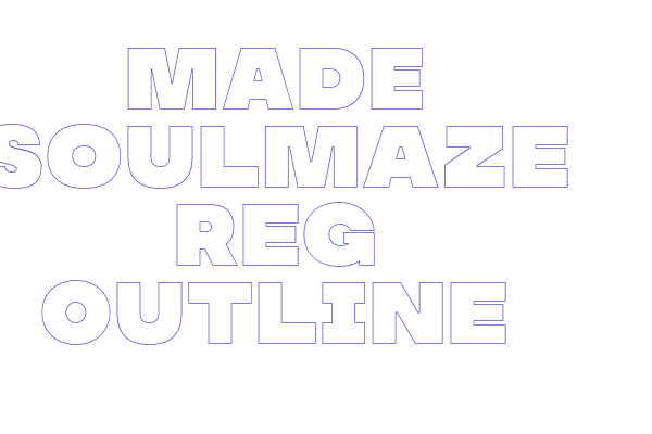 MADE Soulmaze Reg Outline Font