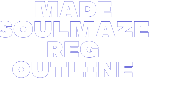 MADE Soulmaze Reg Outline Font Download