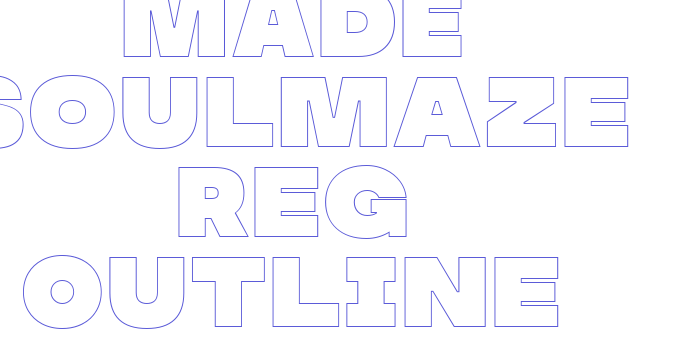 MADE Soulmaze Reg Outline Font