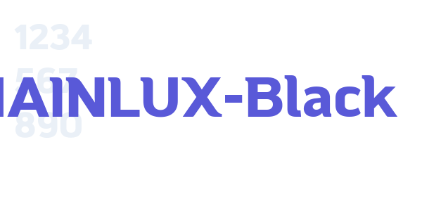 MAINLUX-Black font