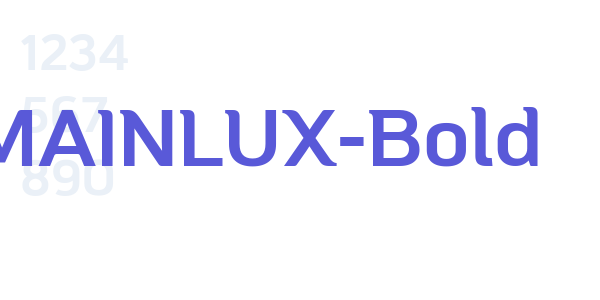 MAINLUX-Bold font free