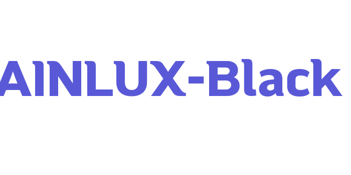 MAINLUX-Black Font