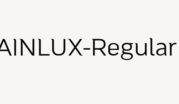 MAINLUX-Regular Font