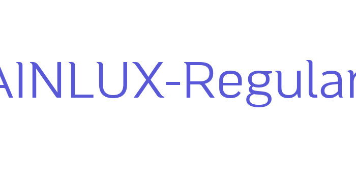 MAINLUX-Regular Font