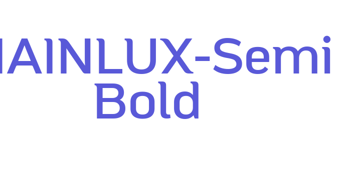 MAINLUX-Semi Bold Font