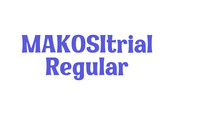 MAKOSItrial Regular Font Download