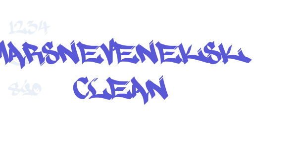 MARSNEVENEKSK Clean font free