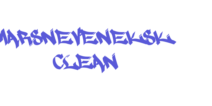 MARSNEVENEKSK Clean Font Download