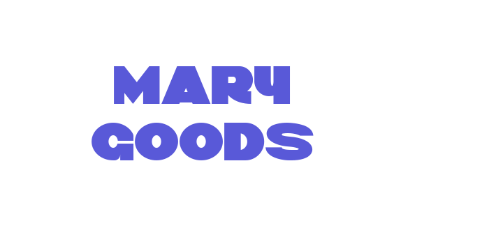 MARY GOODS Font Download