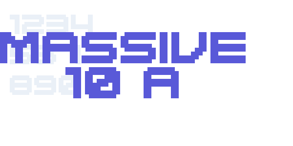 MASSIVE 10 A font