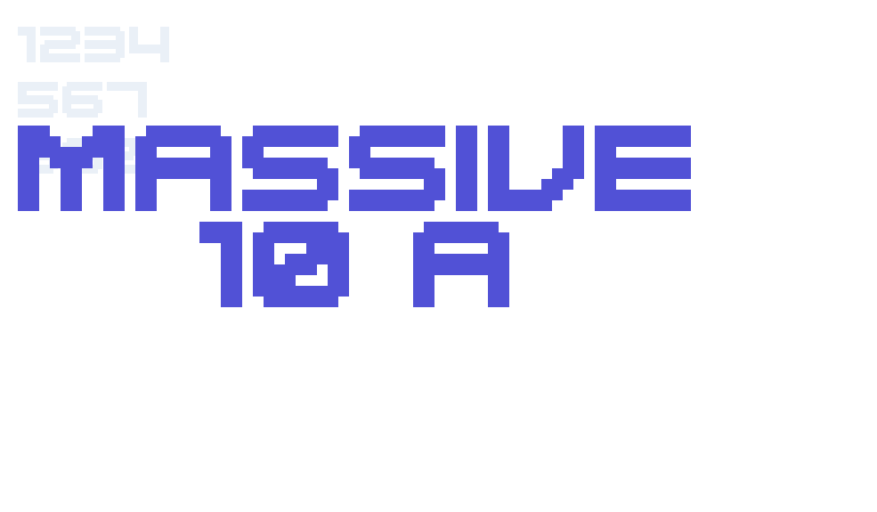 MASSIVE 10 A-font-download