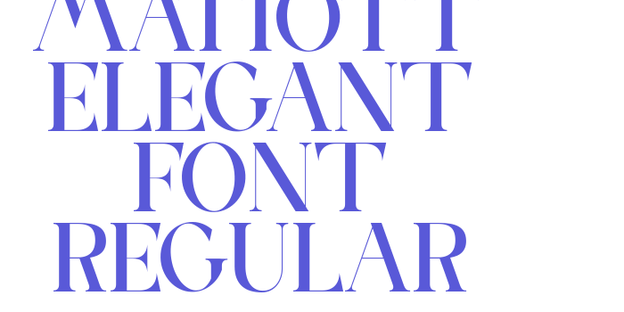 MATIOTT ELEGANT FONT Regular Font