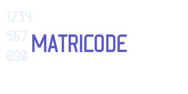 MATRICODE font