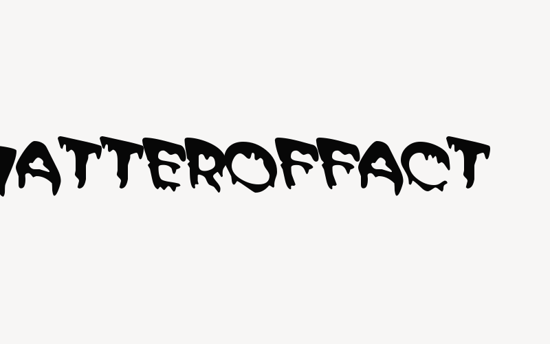 MATTEROFFACT Font