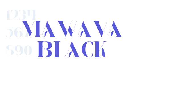 MAWAVA Black font free