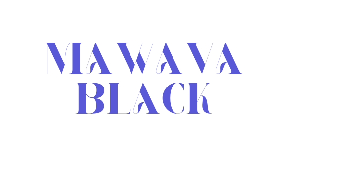 MAWAVA Black Font Download