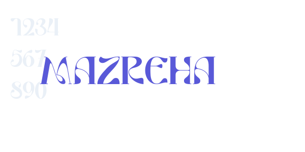 MAZREHA font free