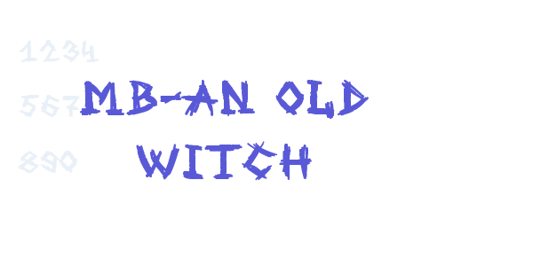 MB-An Old Witch font free