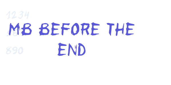 MB Before the End font free