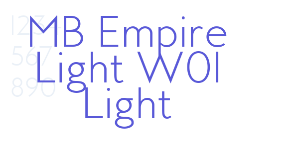 MB Empire Light W01 Light font free