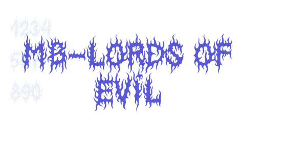 MB-Lords Of Evil font