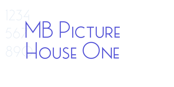 MB Picture House One font free