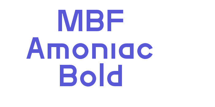 MBF Amoniac Bold Font