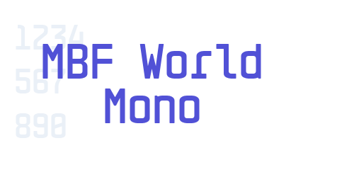 MBF World Mono-font-download