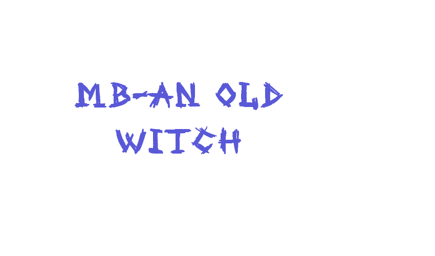 MB-An Old Witch Font