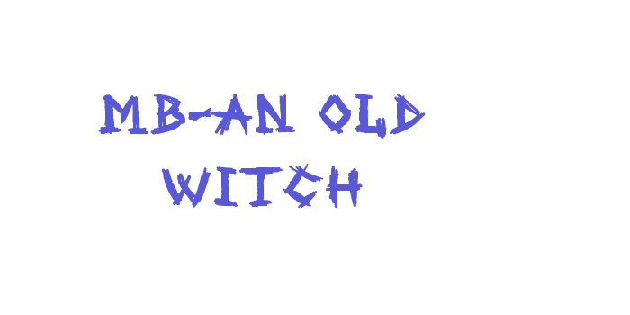 MB-An Old Witch Font Download