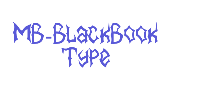 MB-BlackBook Type Font Download