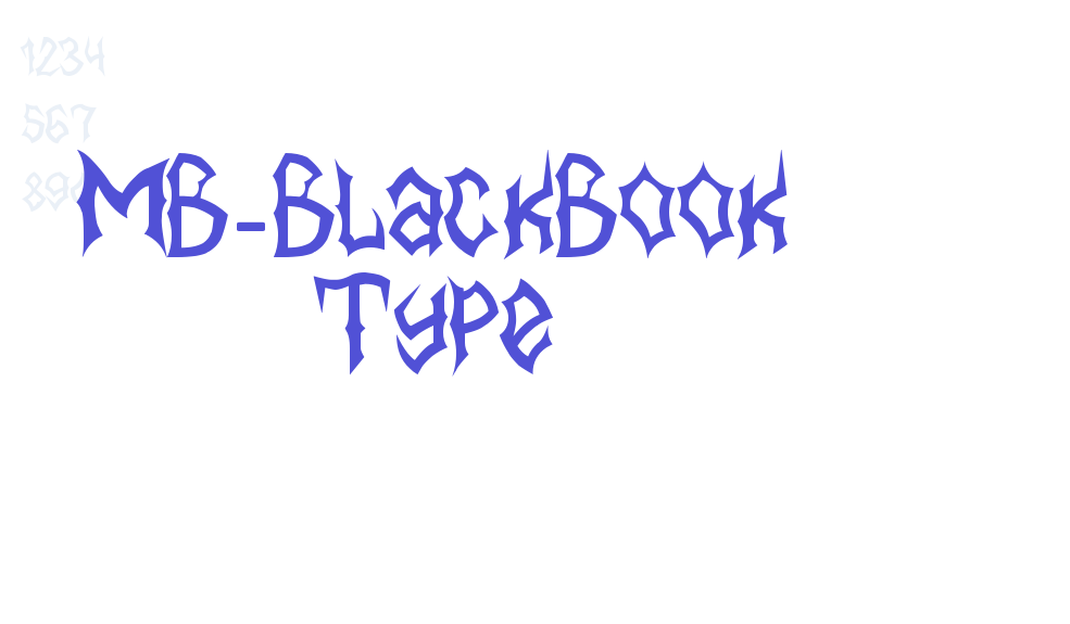 MB-BlackBook Type-font-download