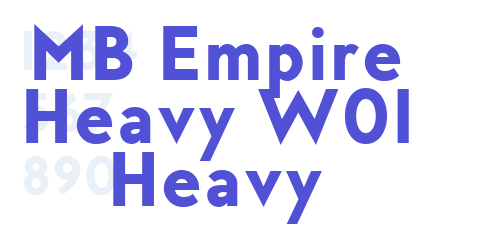 MB Empire Heavy W01 Heavy-font-download