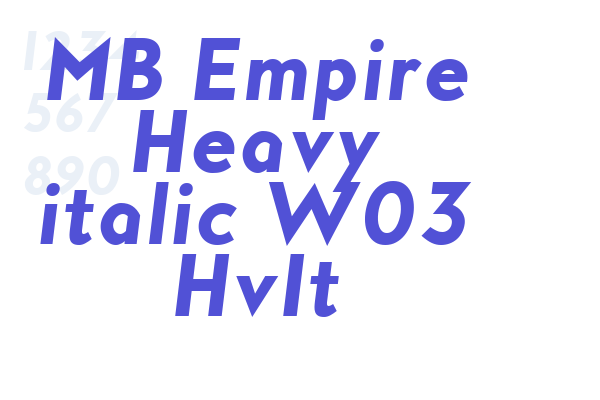 MB Empire Heavy italic W03 HvIt