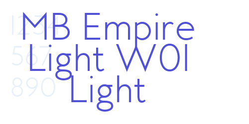 MB Empire Light W01 Light-font-download