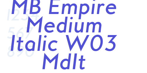 MB Empire Medium Italic W03 MdIt-font-download