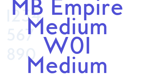 MB Empire Medium W01 Medium-font-download