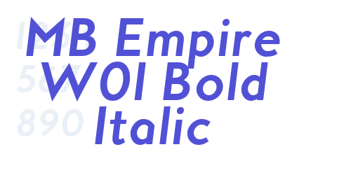MB Empire W01 Bold Italic-font-download
