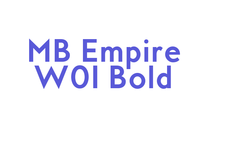 MB Empire W01 Bold Font Download