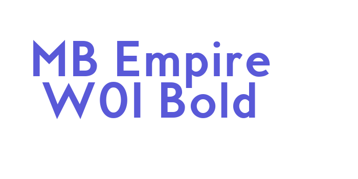 MB Empire W01 Bold Font Download